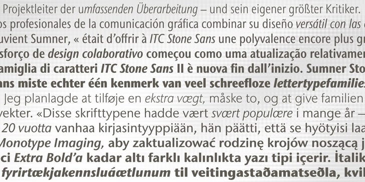 ITC Stone Sans II  Font Poster 5